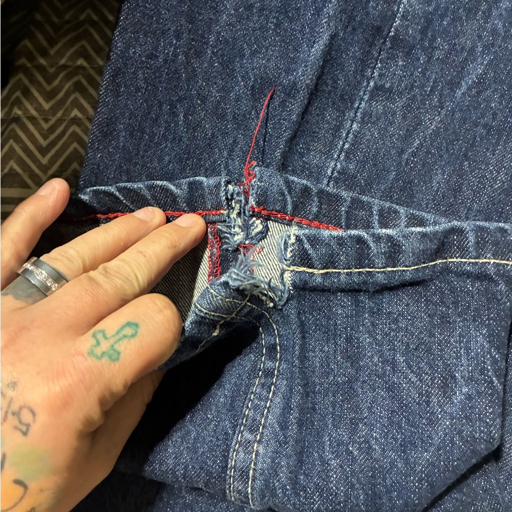 Dark Blue relaxed fit (James) kimes jeans! - Picture 3 of 7